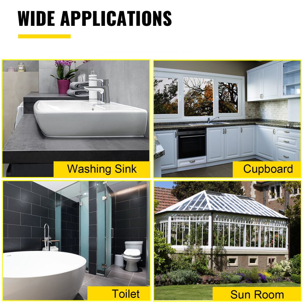 VEVOR Sausage Caulking Gun 10-Ounce Electric Caulking Gun Aluminum 300ml Cartridge Sausage Cartridge Gun Packs 21.6x10.2in Dual-Use Hand Tool 6500 N Caulking Gun Kit with 3 Cone Nozzles