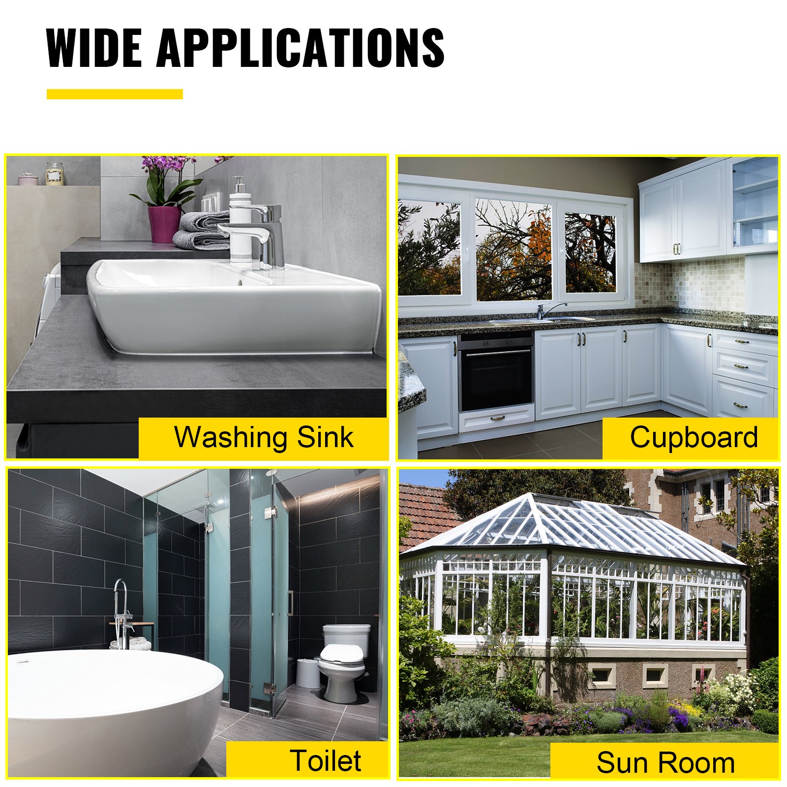 VEVOR Sausage Caulking Gun 10-Ounce Electric Caulking Gun Aluminum 300ml Cartridge Sausage Cartridge Gun Packs 21.6x10.2in Dual-Use Hand Tool 6500 N Caulking Gun Kit with 3 Cone Nozzles