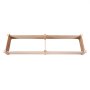 wooden VEVOR raised garden bed frame in rectangular shape, ready for planting.