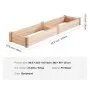 VEVOR Raised Garden Bed, 7.9 x 2 x 0.8 ft Wooden Planter Box, Outdoor Planting Boxes with Open Base, for Growing Flowers/Vegetables/Herbs in Backyard/Garden/Patio/Balcony, Burlywood