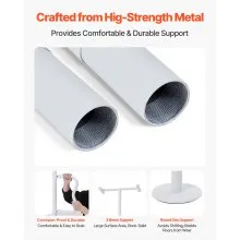 VEVOR Floor-to-Ceiling Transfer Pole 300 Lbs Capacity for 7-10 Ft Ceilings White