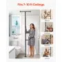 VEVOR Floor-to-Ceiling Transfer Pole 300 Lbs Capacity for 7-10 Ft Ceilings Black