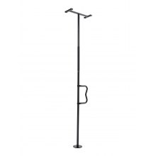 Floor-to-Ceiling Transfer Pole 300 Lbs Load Capacity for 7-10 Ft Ceilings Black