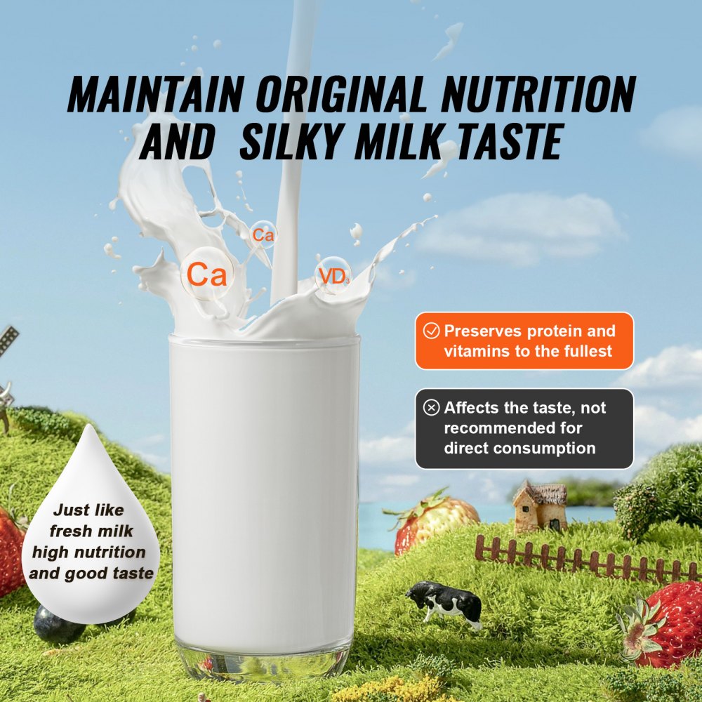 VEVOR Milk Pasteurizer 100L, Commercial Milk Pasteurization Machine, Food Grade 304 Stainless Steel, Professional Pasteurization with Time and Temperature Control, for Milk Juice Yogurt Sterilization