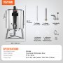 VEVOR Milk Pasteurizer 100L, Commercial Milk Pasteurization Machine, Food Grade 304 Stainless Steel, Professional Pasteurization with Time and Temperature Control, for Milk Juice Yogurt Sterilization