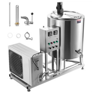 VEVOR Milk Pasteurizer 150L, Commercial Milk Pasteurization Machine, Food Grade 304 Stainless Steel, Professional Pasteurization with Time and Temperature Control, for Milk Juice Yogurt Sterilization | VEVOR US
