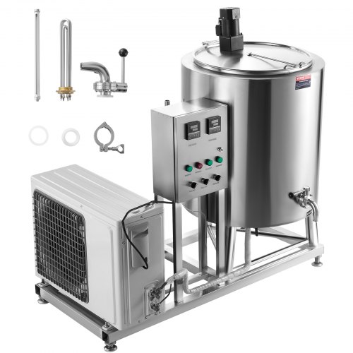VEVOR Milk Pasteurizer 150L, Commercial Milk Pasteurization Machine, Food Grade 304 Stainless Steel, Professional Pasteurization with Time and Temperature Control, for Milk Juice Yogurt Sterilization