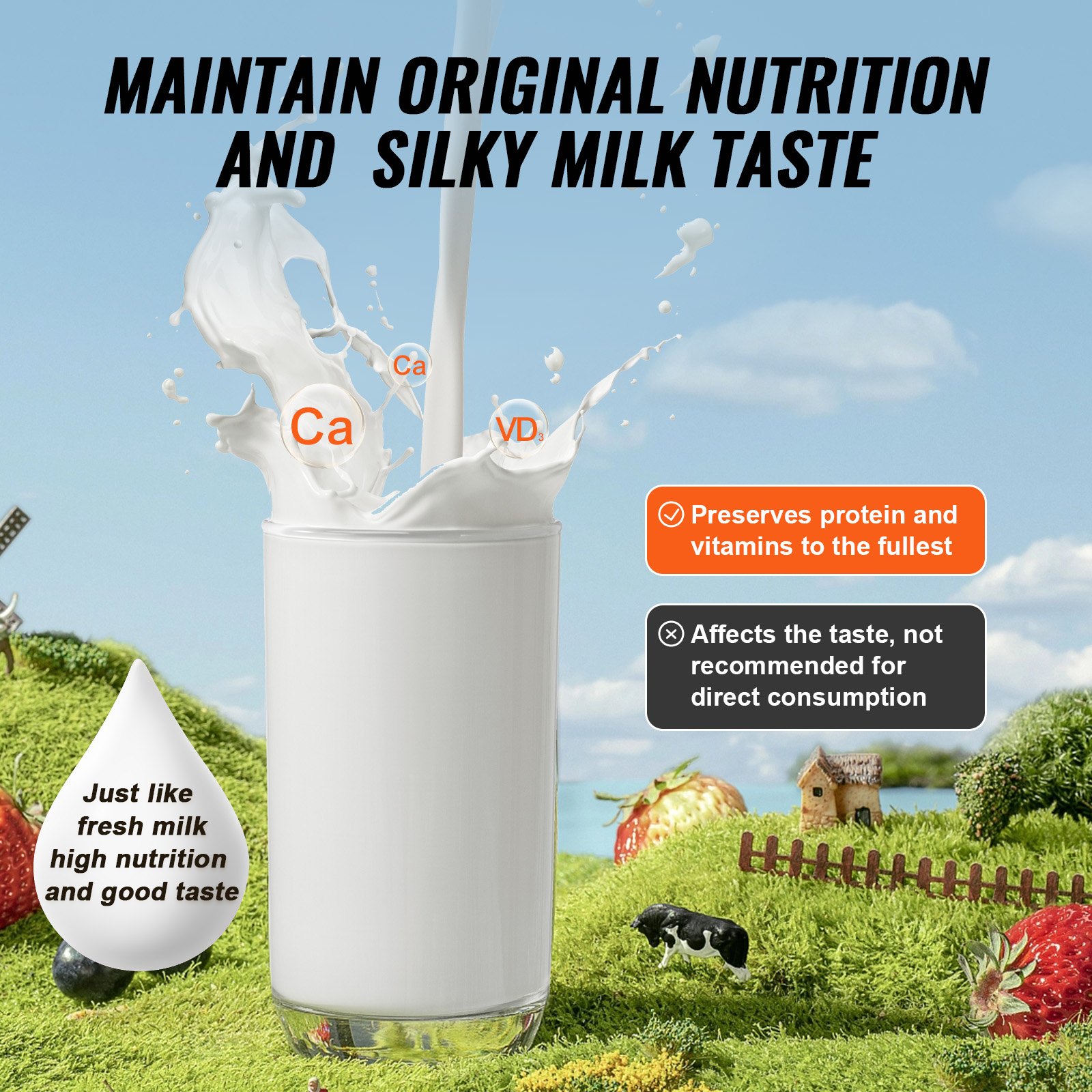 VEVOR Milk Pasteurizer 150L, Commercial Milk Pasteurization Machine, Food Grade 304 Stainless Steel, Professional Pasteurization with Time and Temperature Control, for Milk Juice Yogurt Sterilization