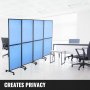 Vevor Acoustic Room Divider Office Partition 24"x66" Cubicle Divider Light Blue