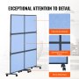 VEVOR Acoustic Room Divider Partition Panel Privacy Screen 2 Pack Indigo Blue