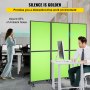 Vevor Acoustic Room Divider Office Partition Panel 72" X 66" 3 Pack In Tea Green