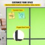 VEVOR Acoustic Room Divider 72" x 66" Office Partition Panel 3 Pack Office Divider Wall Tea Green Office Dividers Partition Wall Polyester & 45 Steel Cubicle Wall Reduce Noise and Visual Distractions