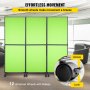 VEVOR Acoustic Room Divider 72" x 66" Office Partition Panel 3 Pack Office Divider Wall Tea Green Office Dividers Partition Wall Polyester & 45 Steel Cubicle Wall Reduce Noise and Visual Distractions