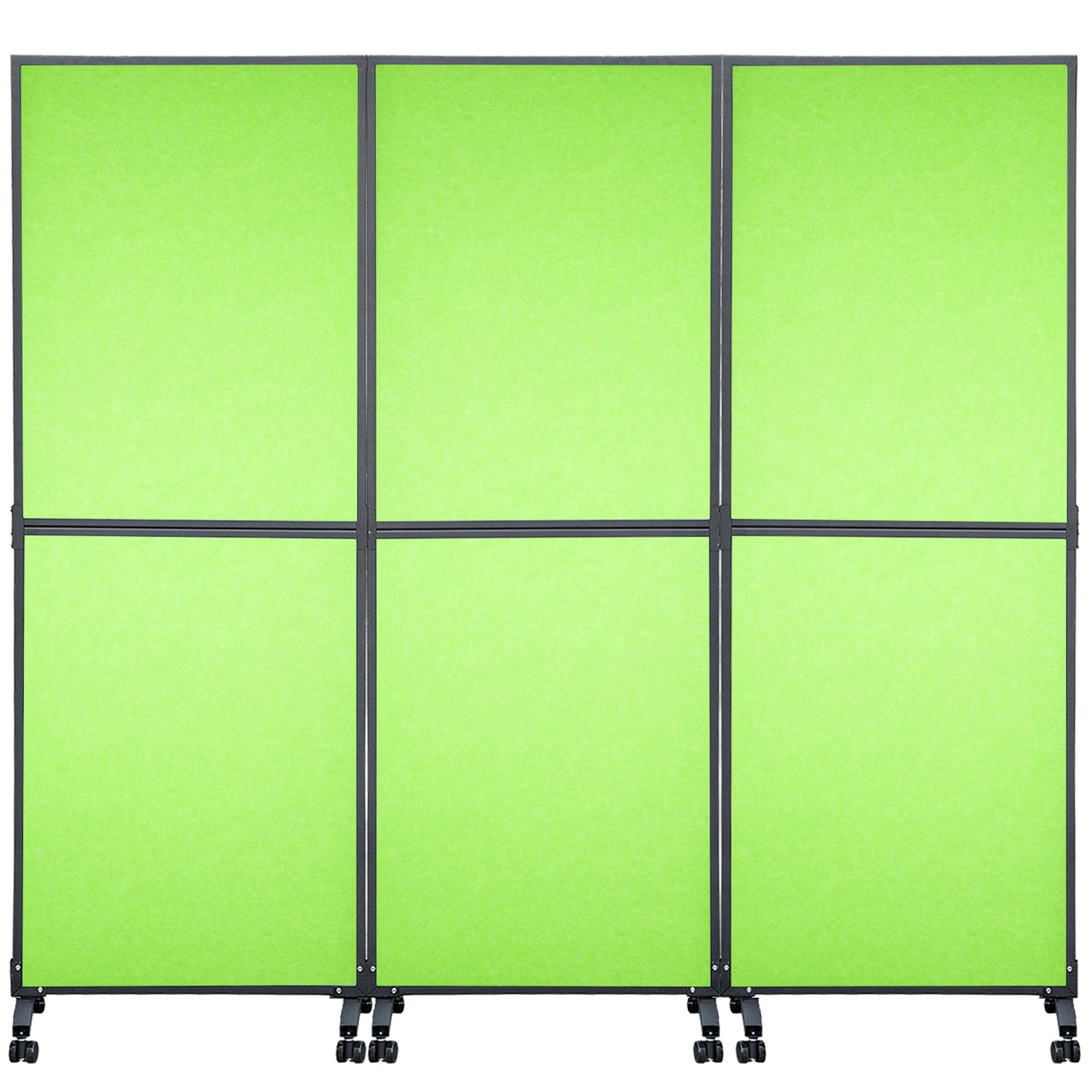 VEVOR Acoustic Room Divider Office Partition Panel 72" x 66" 3 Pack in Tea Green