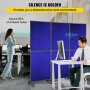 VEVOR Acoustic Room Divider 72" x 66" Office Partition Panel 3 Pack Office Divider Wall Navy Blue Office Dividers Partition Wall Polyester & 45 Steel Cubicle Wall Reduce Noise and Visual Distractions