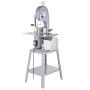 VEVOR Electric Meat Saw, 1500W Stainless Vertical Cutter, 490 x 380 mm Workbench, 180 mm Cutting Thickness, Includes 5 Blades for Slicing Frozen Meat, Pork, Beef, and Ribs