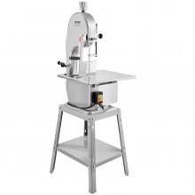 VEVOR 1800W Commercial Electric Meat Bandsaw Stainless Steel Bone Sawing Machine