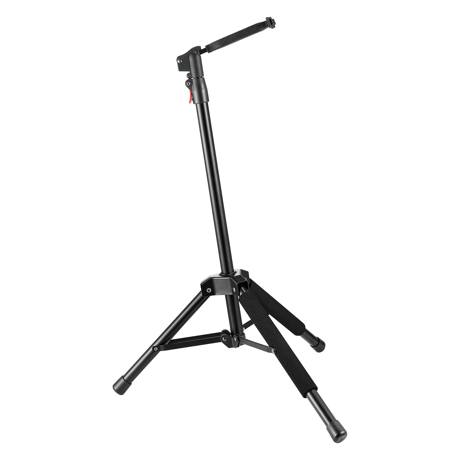 VEVOR Tripod Guitar Stand, 33 lbs/15 kg Load Capacity, Floor-Standing Foldable Guitar Stand Display Rack with 35.4-47.2 in/900-1200 mm Adjustable Height, for Guitar Acoustic Electric Classical Bass
