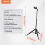VEVOR Tripod Guitar Stand Floor-Standing Foldable 900-1200 mm (35.4-47.2 in) Adjustable Height
