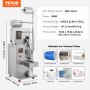 VEVOR Automatic Particle Packaging Machine, 0.002-0.22lbs/1-100g, Multi-Function Pouch Powder Sachet Weighting Filling Packing Machine, Powder Filler Machine for Tea Seeds Grains Flour Beans Glitter