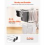 VEVOR Clothes Drying Rack, 2-Tier Foldable Laundry Dryer Rack with Sock Clips & 31 Dry Rods, Metal Height Adjustable Drying Racks for Outdoor & Indoor, Free-Standing & Space-Saving Hanger, White