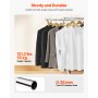 VEVOR Clothes Drying Rack, 2-Tier Telescopic Laundry Dryer Rack, Stainless Steel Drying Racks with 30 Windproof Holes and 2 Shoe Hooks, Free-Standing and Portable Hanger for Outdoor & Indoor Use