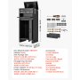 VEVOR Package Delivery Box for Outside 38.78 in Large Metal Parcel Drop Box, for Porch, Curbside & House Storage, Lockable Anti-Theft Waterproof Weatherproof, Thick Secure Mailbox for Outdoor, Black
