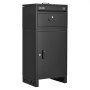 VEVOR Package Delivery Box for Outside 985 mm Large Metal Parcel Drop Box, for Porch, Curbside & House Storage, Lockable Anti-Theft Waterproof Weatherproof, Thick Secure Mailbox for Outdoor, Black