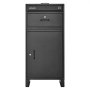 VEVOR Package Delivery Box for Outside 985 mm Large Metal Parcel Drop Box, for Porch, Curbside & House Storage, Lockable Anti-Theft Waterproof Weatherproof, Thick Secure Mailbox for Outdoor, Black