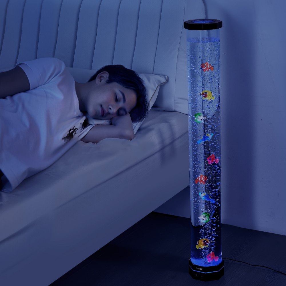 VEVOR Bubble Tube Lamp 16 Color 1 m Sensory Aquarium Lamp for Relief Calming