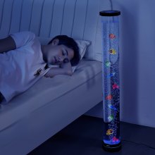 VEVOR Bubble Tube Lamp 16 Color 3.3 ft Sensory Aquarium Lamp for Relief Calming