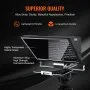 VEVOR Teleprompter, 16" Aluminum Alloy, Floor Type with Adjustable Angle Spectroscope, Remote Control, for YouTube, Twitch, Zoom, Supports DSLR/Webcam, for Video Recording/Live Streaming