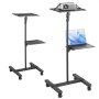 VEVOR Projector Stand with Wheels Projector Floor Stand Height from 22.8-57.3"