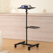 VEVOR Projector Stand with Wheels Projector Floor Stand Height from 22.8-57.3"