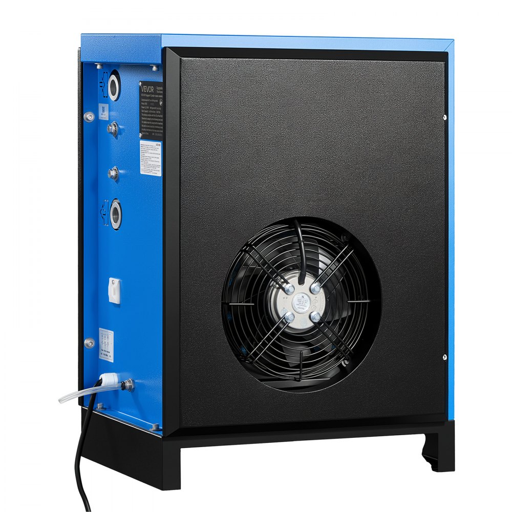 VEVOR Compressed Air Dryer, 50CFM Refrigerated Air Dryer, 120V 60Hz Industrial Refrigerated Air-Drying System for 10HP Compressors - with Color Screen Control Panel and Automatic Drainage