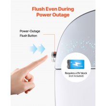 VEVOR Elongated Smart Toilet Auto Freshening Toilet with Heated Toilet Seat