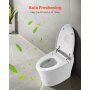 VEVOR Elongated Smart Toilet Auto Freshening Toilet with Heated Toilet Seat