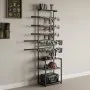 VEVOR Gun Rack, Floor Standing, Indoor Rifle Shotgun Rack Stand with Storage Shelf, for Wall Mount Gun Display Stand, Holds up to 5 Rifles, Heavy Duty Steel, for Home Garage Hunting Long Guns Storage