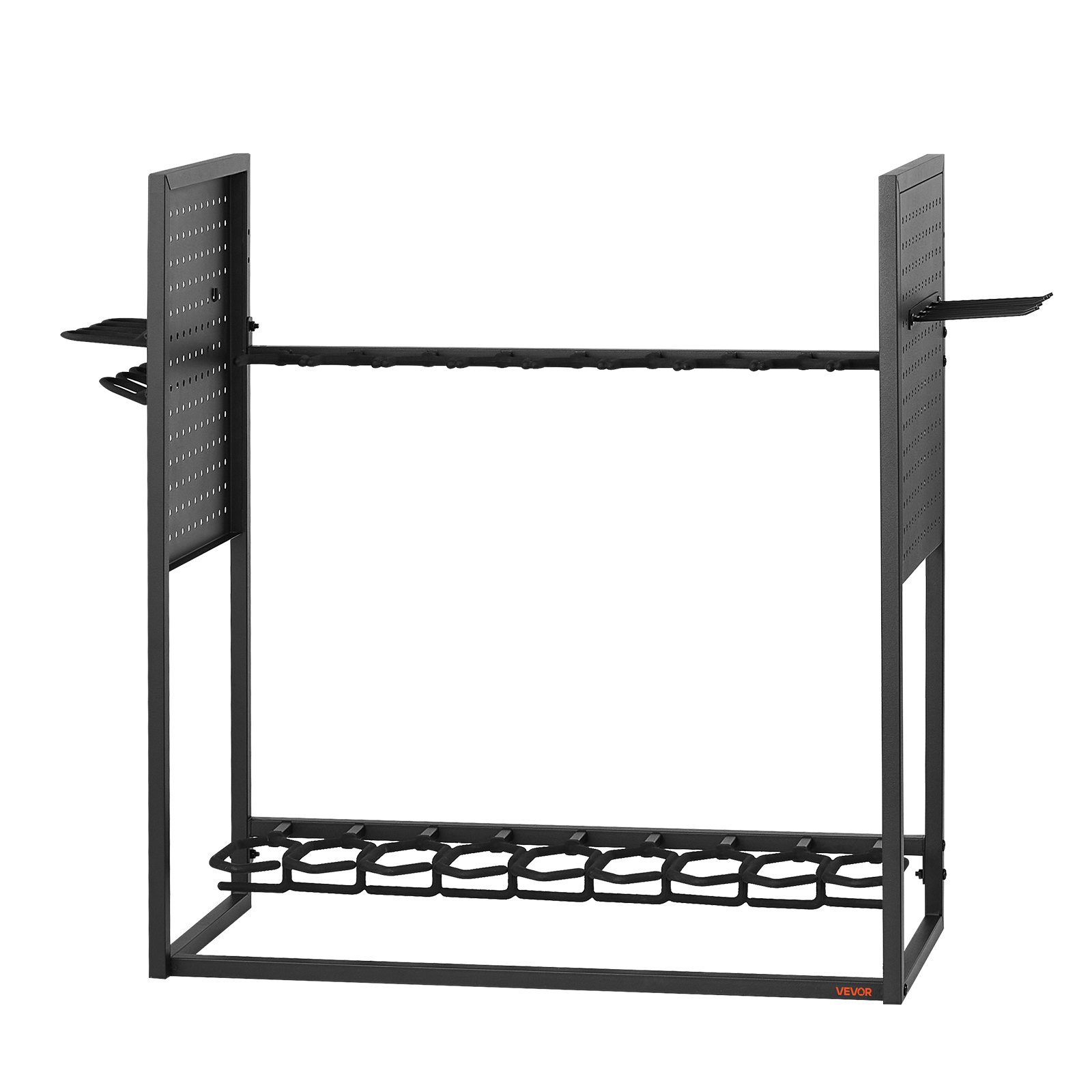 VEVOR Gun Rack, Floor Standing, Indoor Heavy Duty Steel Rifle Shotgun Rack Stand, Freestanding Gun Display Storage with Magazine Holder, Holds up to 9 Rifles and 4 Pistols, for Home Garage Storage