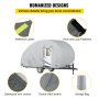 VEVOR Teardrop Trailer Cover, Fit for 18' - 20' Trailers, Upgraded Non-Woven 4 Layers Camper Cover, UV-proof Waterproof Travel Trailer Cover w/ 2 Wind-proof Straps and 1 Storage Bag