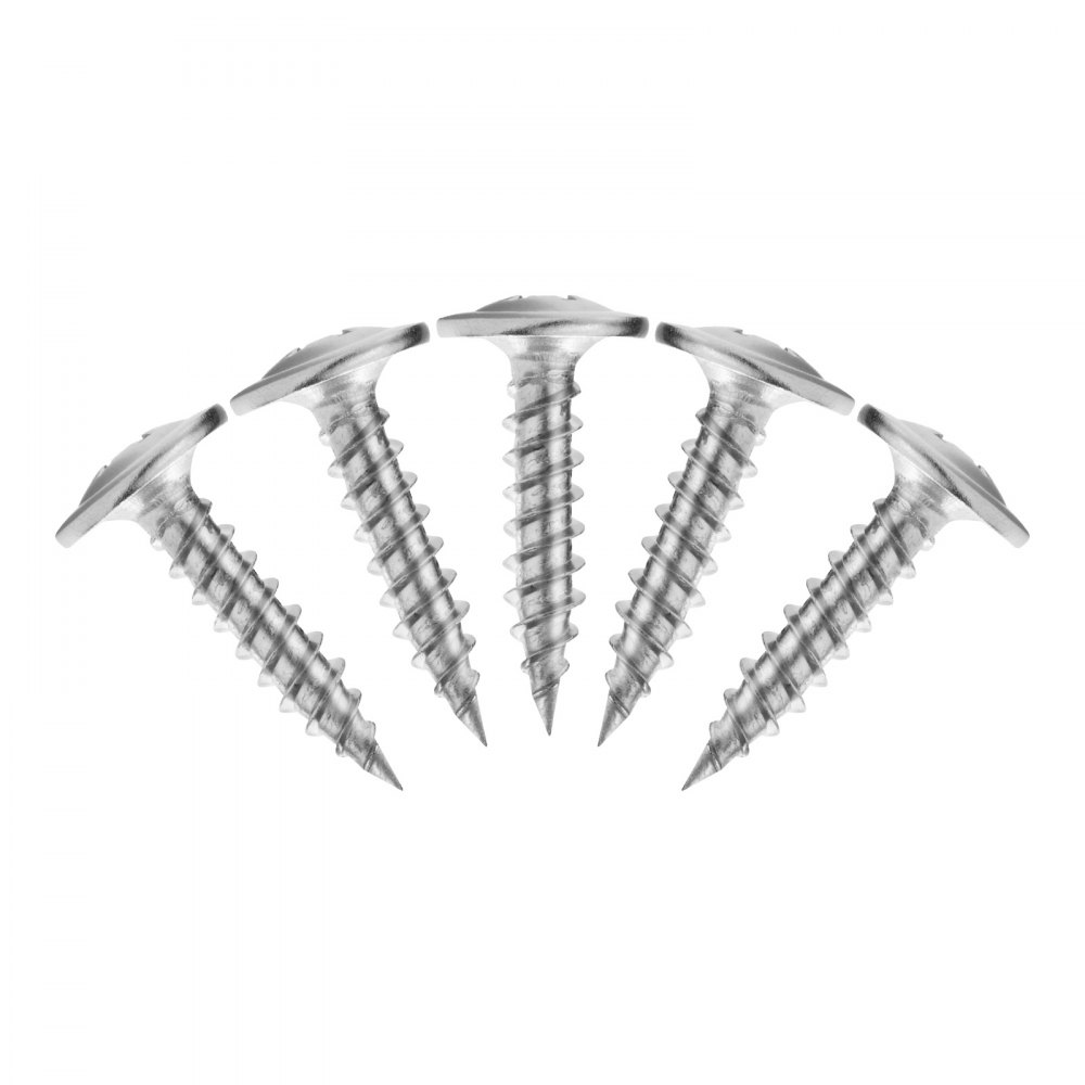 VEVOR Screws, #8 x 3/4 inch Length Self Drilling Drywall to Wood Screw, All Purpose High-Hardness Stainless Steel Wall Anchors with a Phillips Drill Bit, Cross Slot for Home Renovation(300 per Box)