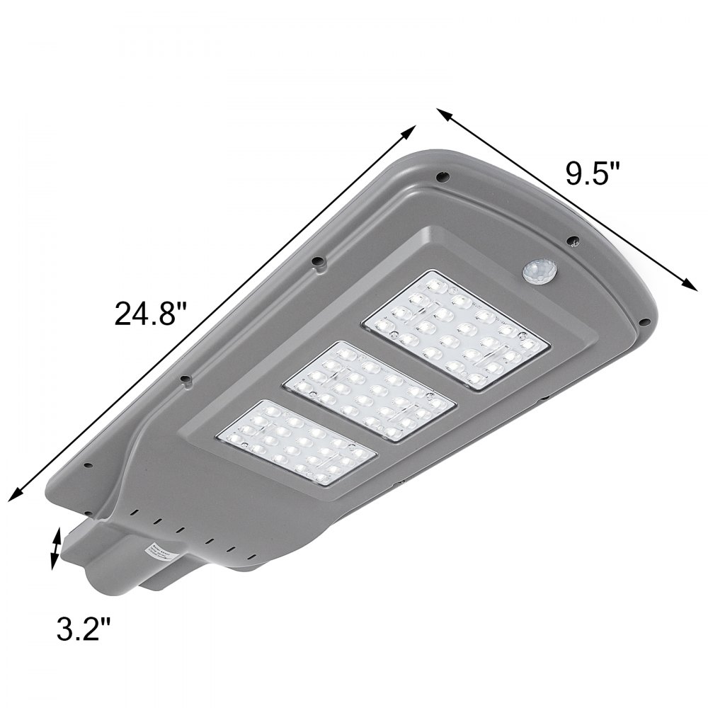 60W LED Solar Motion Activated Sensor Wall Street Light Lamp Courtyard Plaza