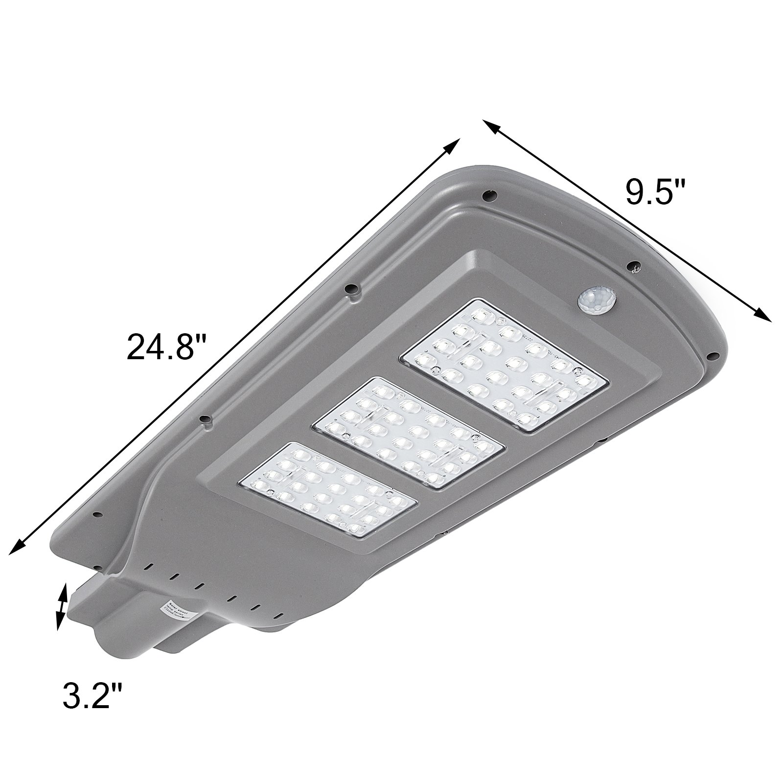 60W LED Solar Motion Activated Sensor Wall Street Light Lamp Courtyard Plaza