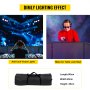 VEVOR 3.6FT Height DJ Facade Booth Portable DJ Event Facade Lightweight Metal Frame DJ Booth Cover 4 Detachable Polyester Sections Foldable Screen for DJ with Travel Bag DJ Front Board White and Black