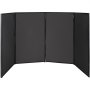 VEVOR 3.6FT Height DJ Facade Booth Portable DJ Event Facade Lightweight Metal Frame DJ Booth Cover 4 Detachable Polyester Sections Foldable Screen for DJ with Travel Bag DJ Front Board White and Black
