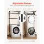 EVOR Over The Washer and Dryer Storage Shelf, 3 Tier Laundry Room Drying Rack with Hanger Rod and Hooks, Adjustable Over Washer and Dryer Shelves, Laundry Room Shelf Storage Space Saver, Black
Visit the VEVOR Store