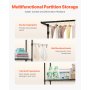 EVOR Over The Washer and Dryer Storage Shelf, 3 Tier Laundry Room Drying Rack with Hanger Rod and Hooks, Adjustable Over Washer and Dryer Shelves, Laundry Room Shelf Storage Space Saver, Black
Visit the VEVOR Store