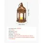 VEVOR 12 Pcs Decorative Candle Lantern, LED Electric Flameless Candle, Plastic LED Holder with Glass, Wall Hanging Indoor Porch Lanterns for Wedding Table Party Farmhouse Indoor Decor, Bronze