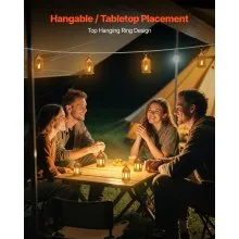 VEVOR 12 Pcs Decorative Candle Lantern, LED Electric Flameless Candle, Plastic LED Holder with Glass, Wall Hanging Indoor Porch Lanterns for Wedding Table Party Farmhouse Indoor Decor, Bronze