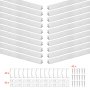 VEVOR 20-Pack 3.3 ft/1M V Shape LED Aluminum Channel, with Milky Cover, End Caps and Mounting Clips, Aluminum Profile for LED Strip Light Installations, Easy Installation, for Under Cabinet Counter